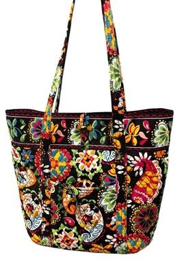 Vera Bradley Disney Parks Mickey & Minnie Paisley Large Tote Bag Carryon